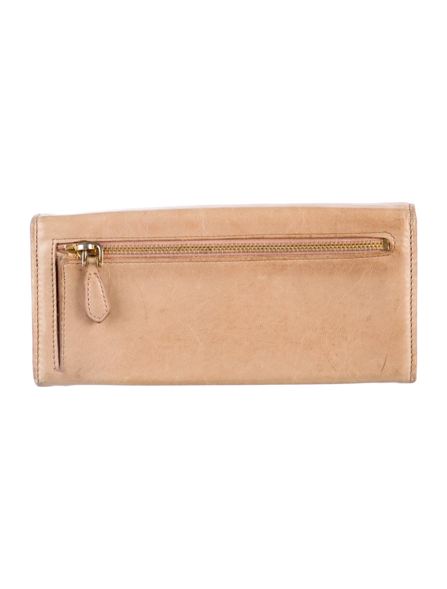 Prada Leather Continental Wallet